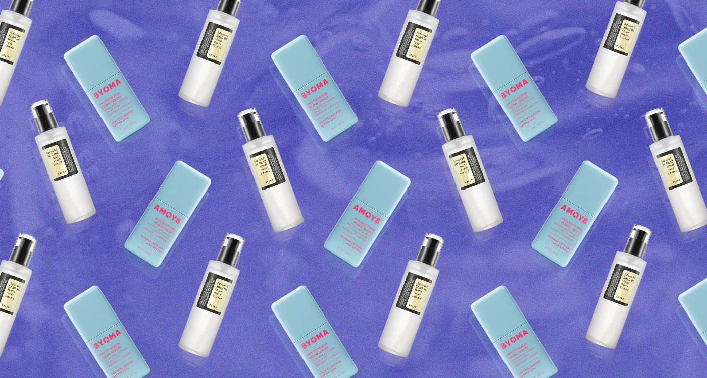 Collage of two snail mucin products, which are included in the article.