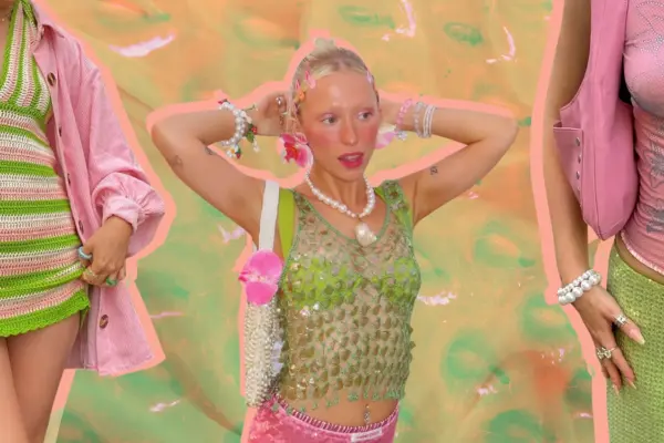Strawberry Matcha Girl Aesthetic