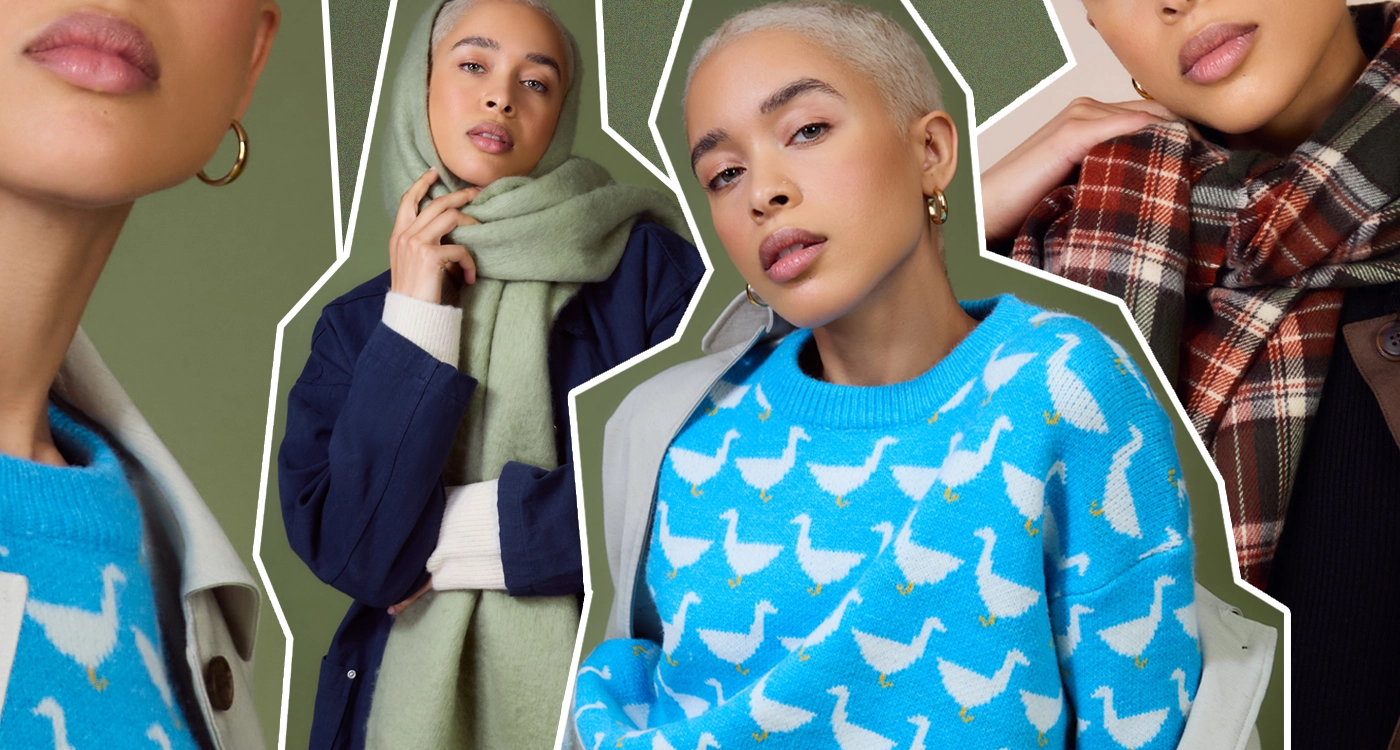 A model styled in Glassworks London limited-edition pieces, capturing the bold East London aesthetic with sustainable, future-proof fashion energy.