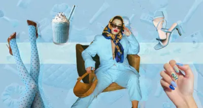 Cool Blue Is That Girl, And She Knows It