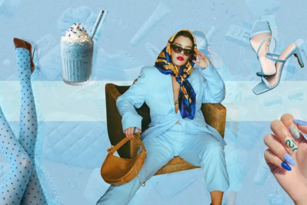 Cool Blue Is That Girl, And She Knows It